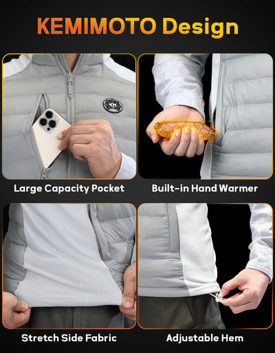 Thermal-Reflective Heated Vest for Men and Women