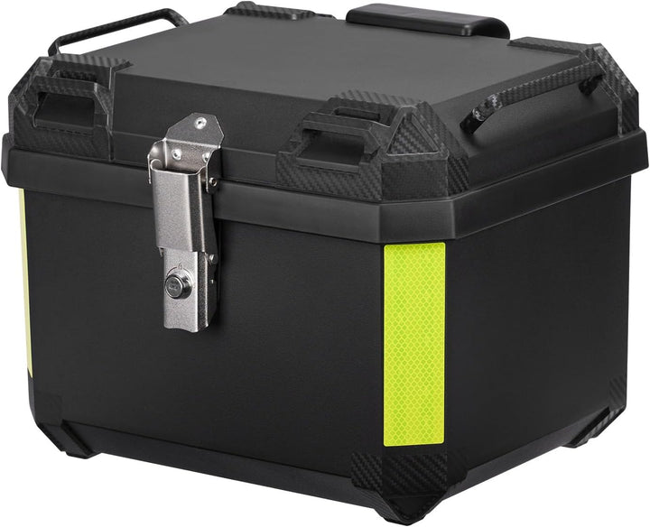 バイク リアボックス 45L トップケース ABS製 レストバック付き 防水 ヘルメット収納 鍵付き 取付ベース付 汎用