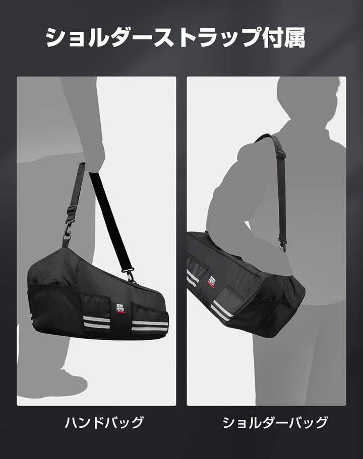 KEMIMOTO ズーマー 収納ボックス 27L 撥水仕様 Ruckus NPS50 2003-2024対応 ブラック バイク用 収納バッグ カスタムパーツ