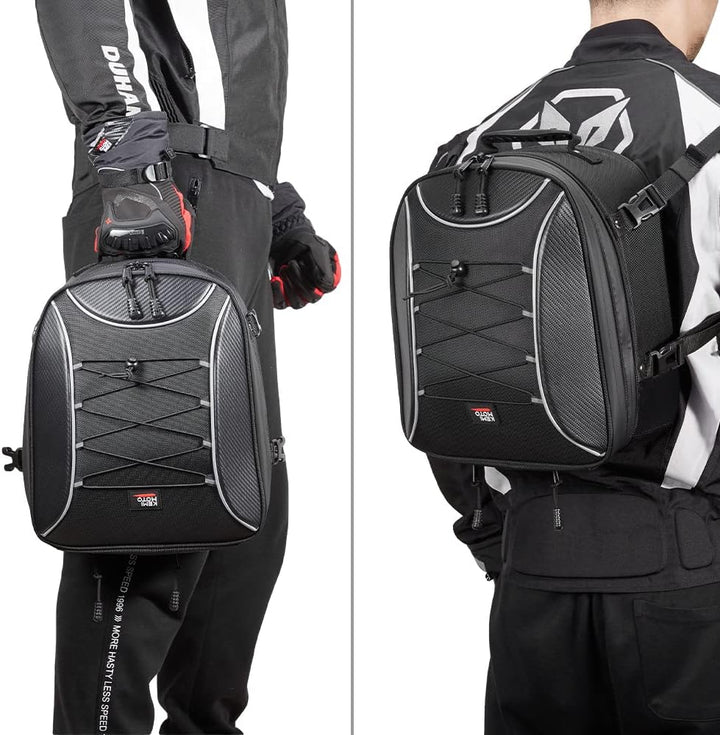 KEMIMOTO バイク用シートバッグ 22-30L 拡張可能 防水 ヘルメットバッグ CB250R Ninja250 GSX-S125対応