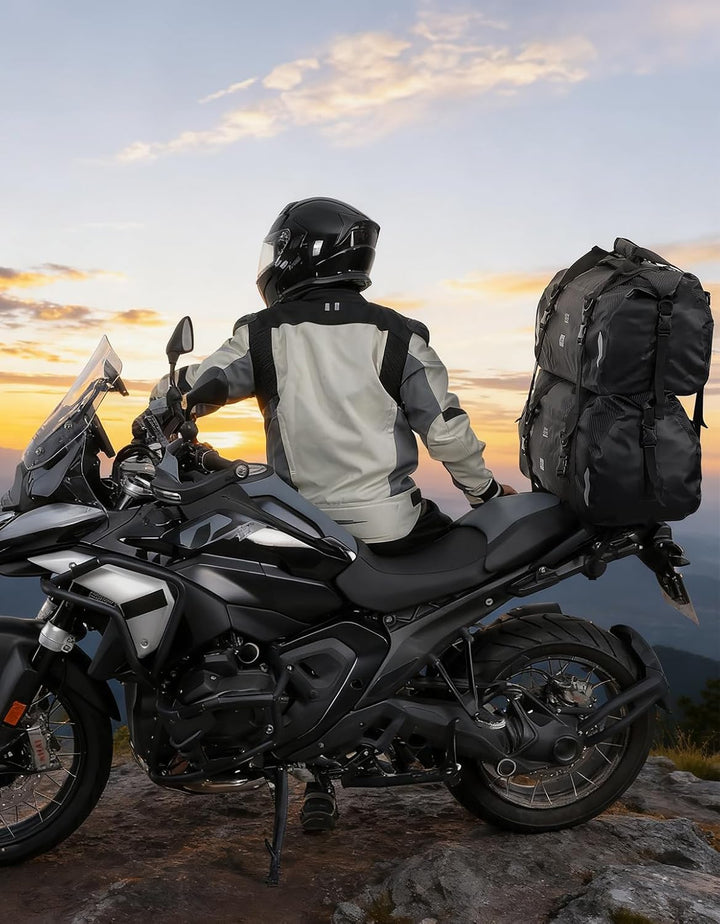 KEMIMOTO バイク用 完全防水 シートバッグ 40L 大容量 IPX6 エアバルブ搭載 キャンプ・ツーリング