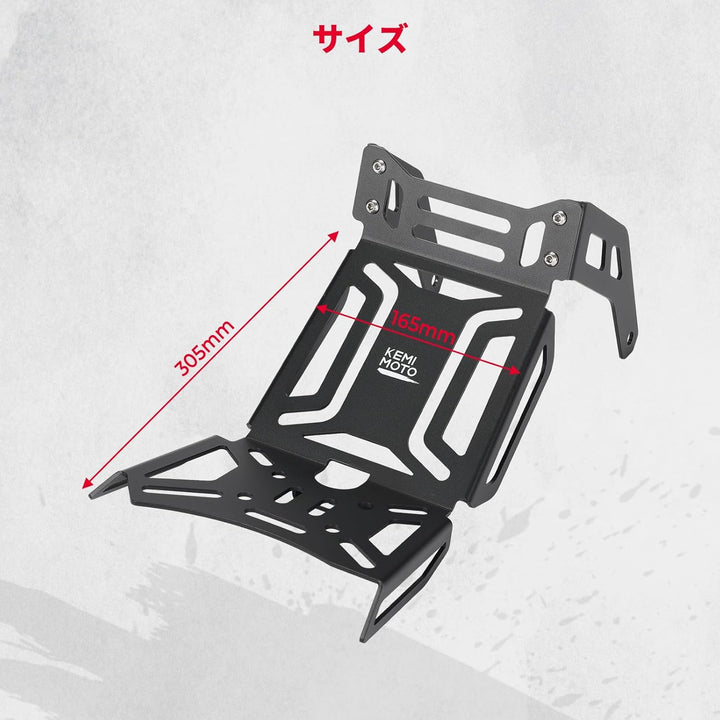 KEMIMOTO CT125・ハンターカブ専用 センターキャリア ベトナムキャリア 高強度 ブラック アクセサリー