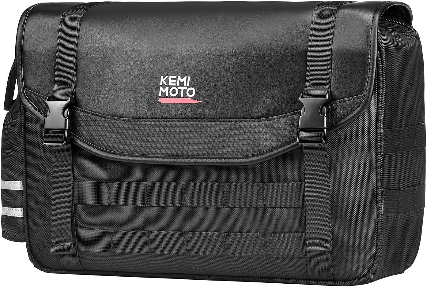 KEMIMOTO バイクサイドバッグ 15L 大容量 1680D 防水 ドリンクホルダー