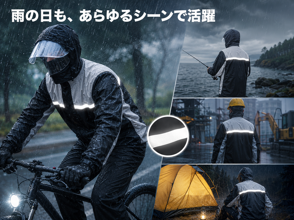 自転車や屋外作業