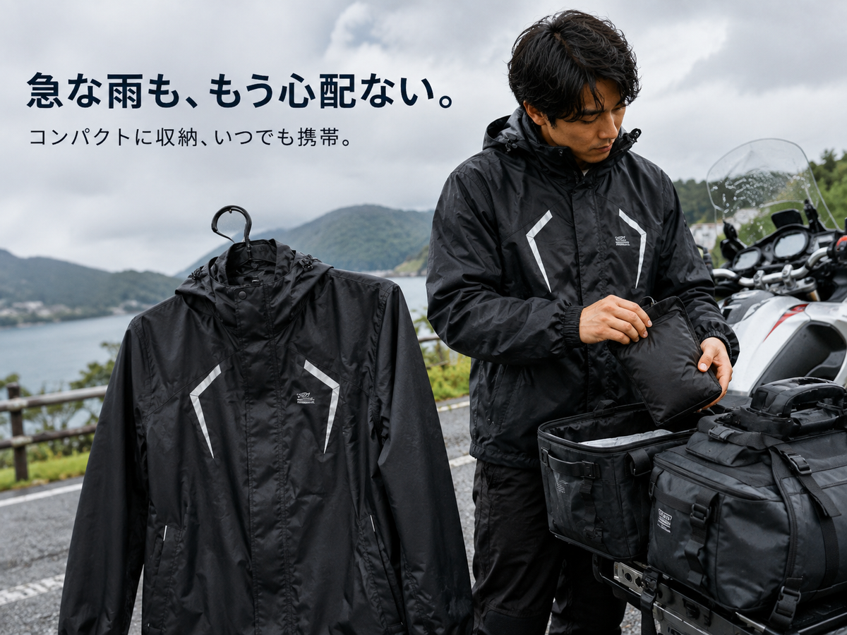 急な雨が読みにくいツーリング
