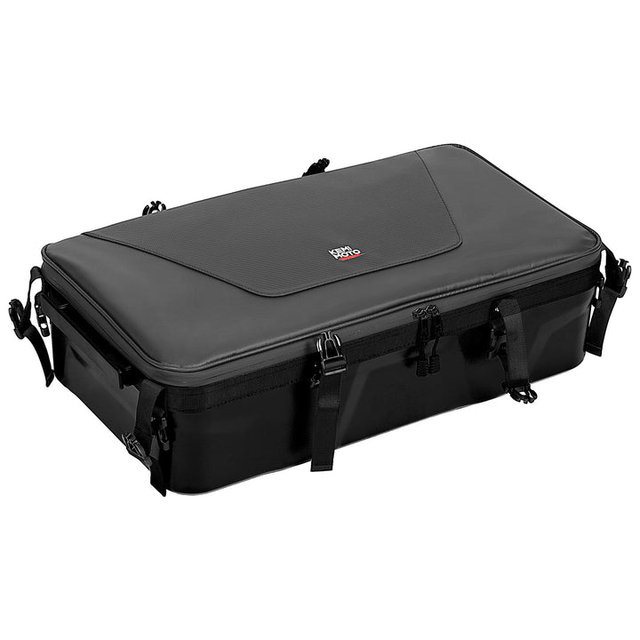 35L バイク用バッグ、防水バイク用リアバッグ、大容量、レインカバー付きキャリアバッグ