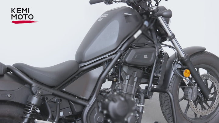 KEMIMOTO バイクサイドバッグ 左右セット 仕分け収納 撥水対応 小物収納 取付簡単 サドルバッグ ブラック