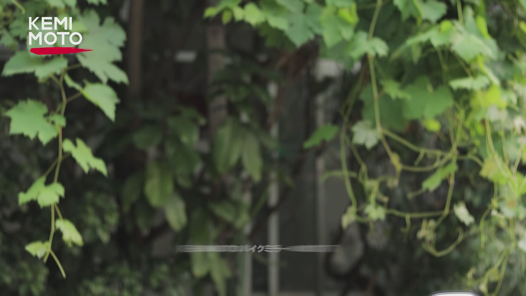 KEMIMOTO バイクミラー 左右セット M10/M8 汎用 角度調整可能 017BK