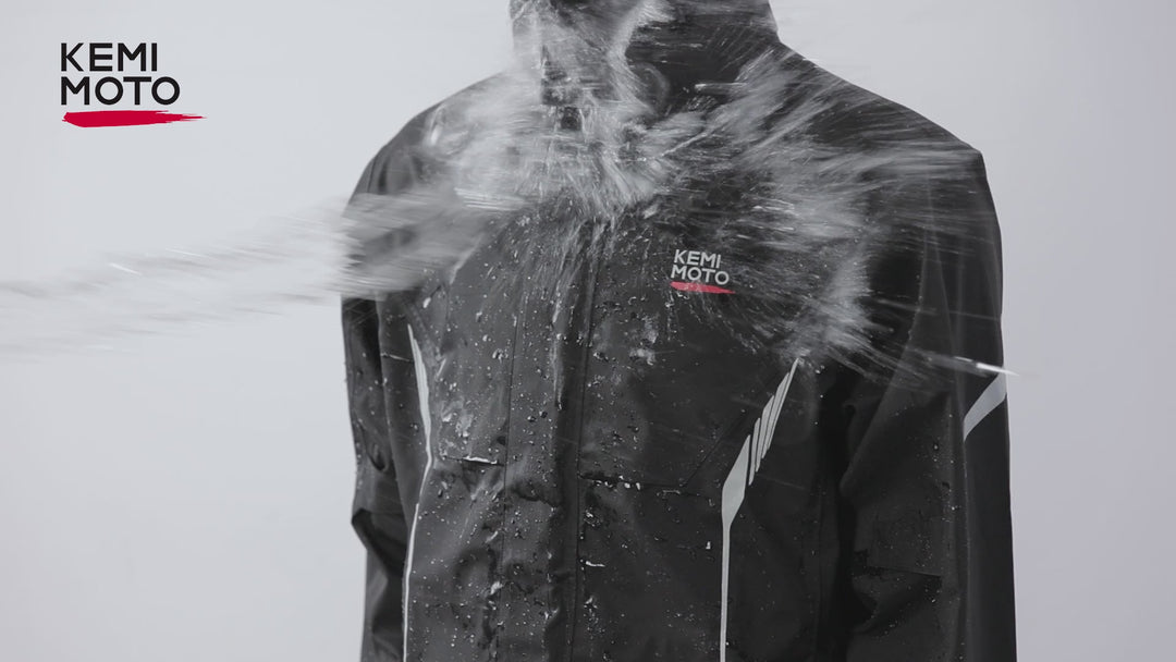 バイク用 レインスーツ 上下セット 透湿 防水 撥水 メンズ レインコート KM1403