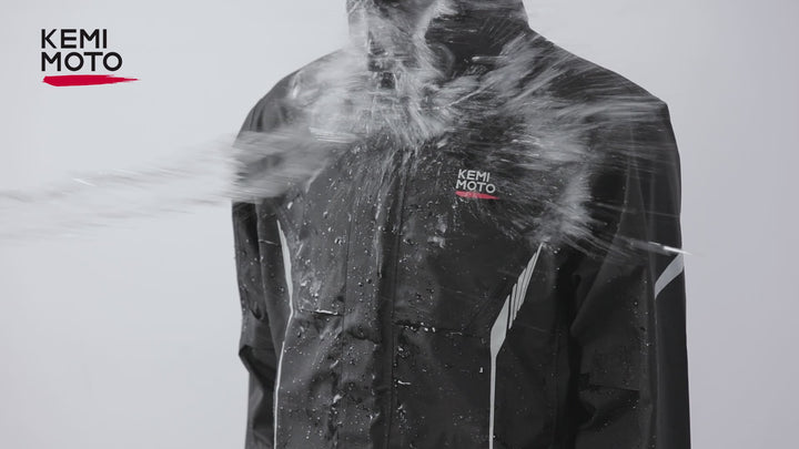 バイク用 レインスーツ 上下セット 透湿 防水 撥水 メンズ レインコート KM1403