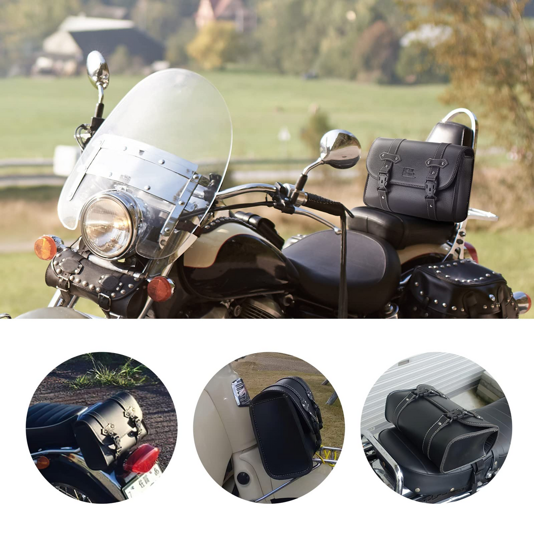 バイク サイドバッグ 小物入れ バイク バイク ツールバッグ 汎用バッグ 工具入 高級レザー れ バイク