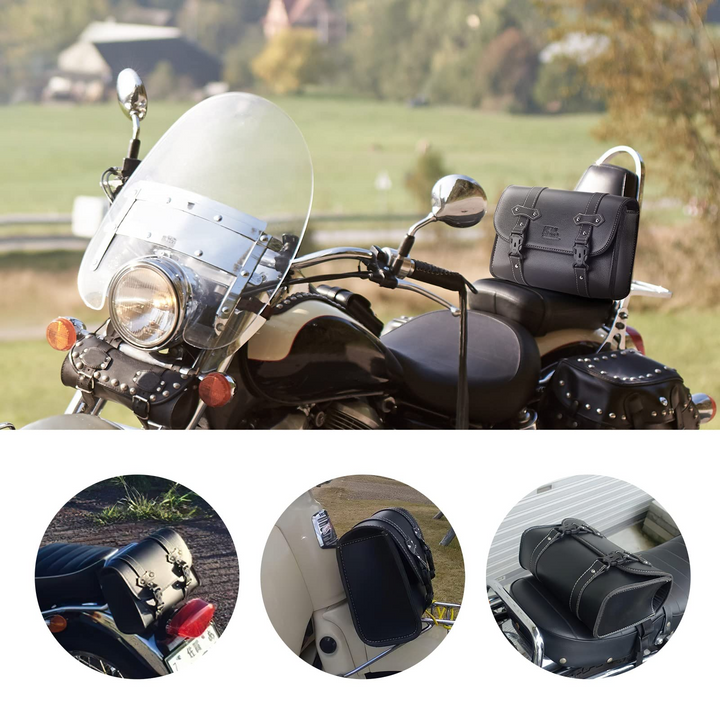 バイク サイドバッグ 小物入れ バイク バイク ツールバッグ 汎用バッグ 工具入 高級レザー れ バイク