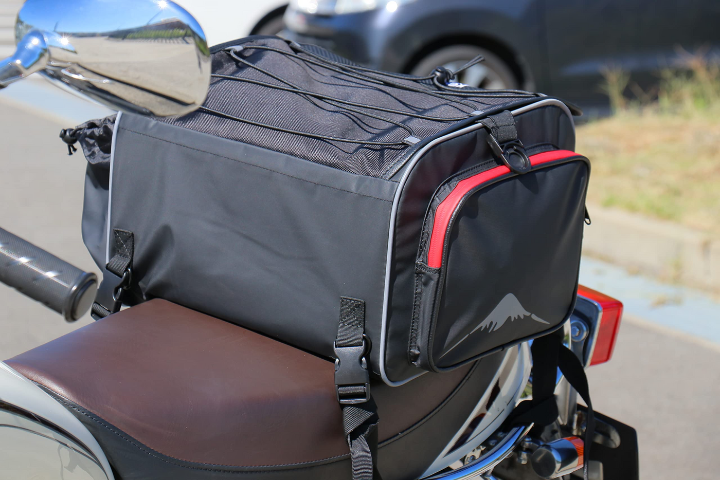 シートバック バイク ツーリングバッグ 防水 25L 大容量 汎用 通勤